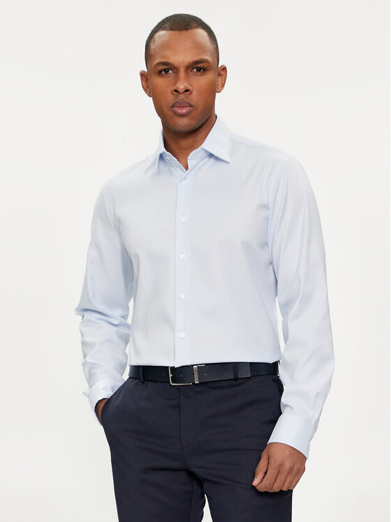Michael Kors Michael Kors Srajca MD0MD91514 Svetlo modra Modern Fit