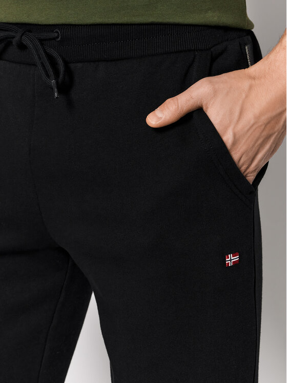 Napapijri Napapijri Donji dio trenerke Malis NP0A4GBK Crna Regular Fit