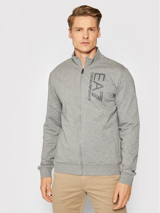 EA7 Emporio Armani EA7 Emporio Armani Džemperis ar kapuci 3KPM61 PJ05Z 3905 Pelēks Regular Fit