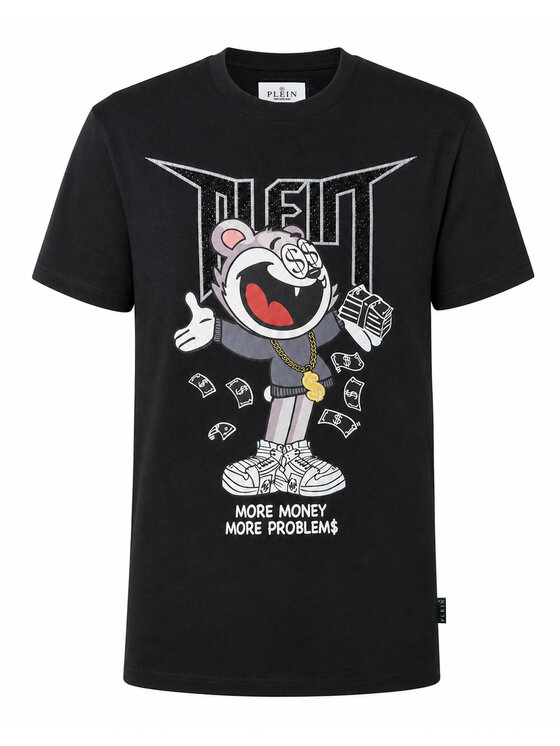 PHILIPP PLEIN PHILIPP PLEIN Tričko 31698 Čierna Regular Fit