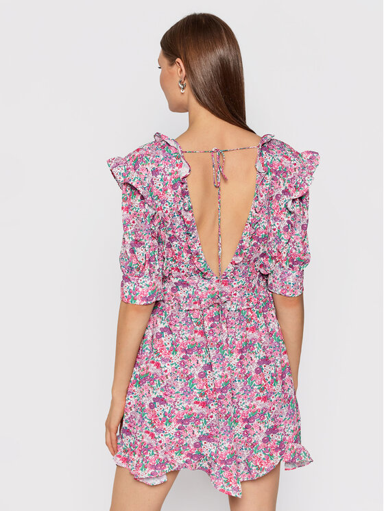 For Love & Lemons For Love & Lemons Sommerkleid Katarina CD2383 Rosa Regular Fit