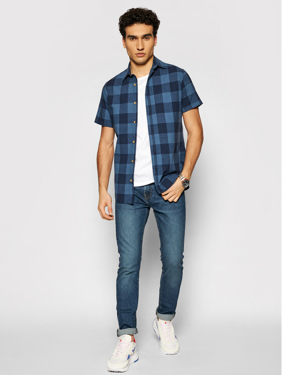 Camicia Keith 12187970 Blu scuro Regular Fit