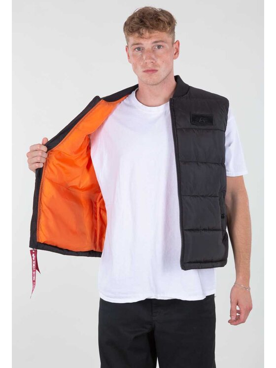 Alpha Industries Alpha Industries Kamizelka 118109 Czarny Regular Fit
