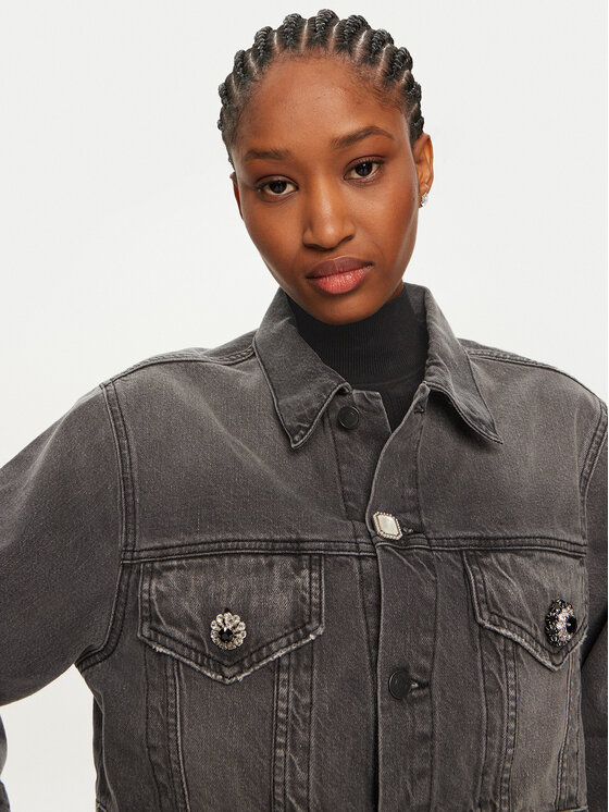 ViCOLO ViCOLO Jeansjacke DS0055 Grau Regular Fit