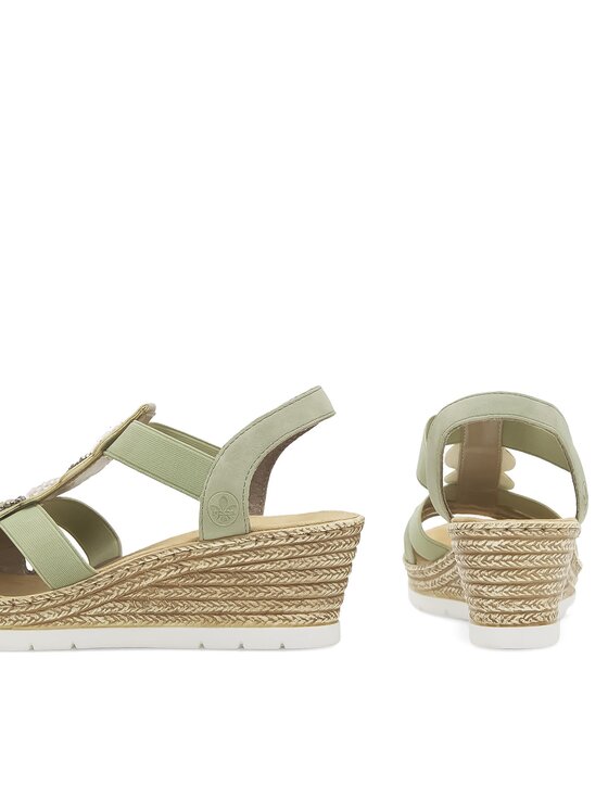 Rieker Rieker Sandalen 619B2-52 Grün