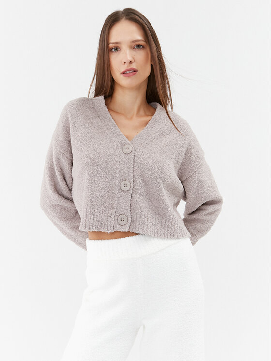 Ugg Cardigan Nyomi 1131440 Gri Modern Relaxed Fit