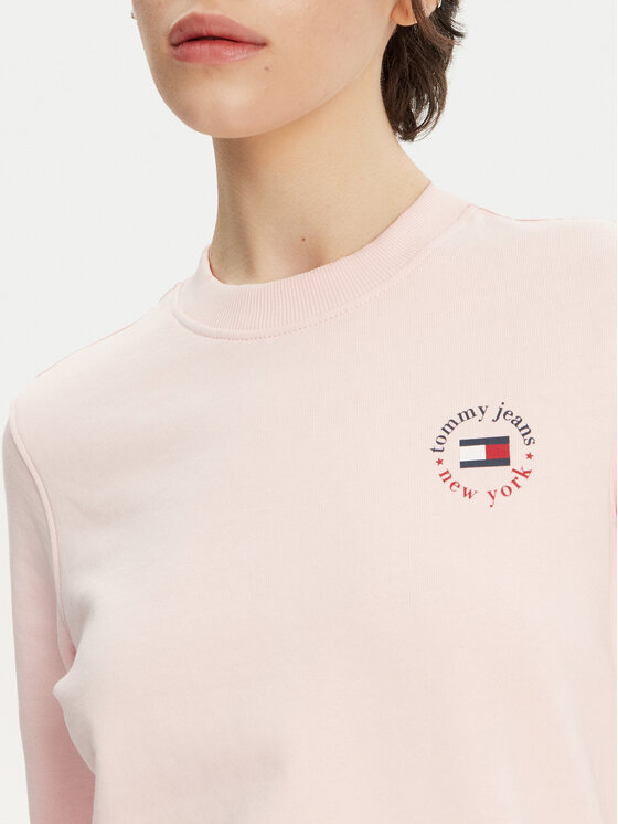 Tommy Jeans Tommy Jeans Суитшърт Essential DW0DW20639 Розов Regular Fit