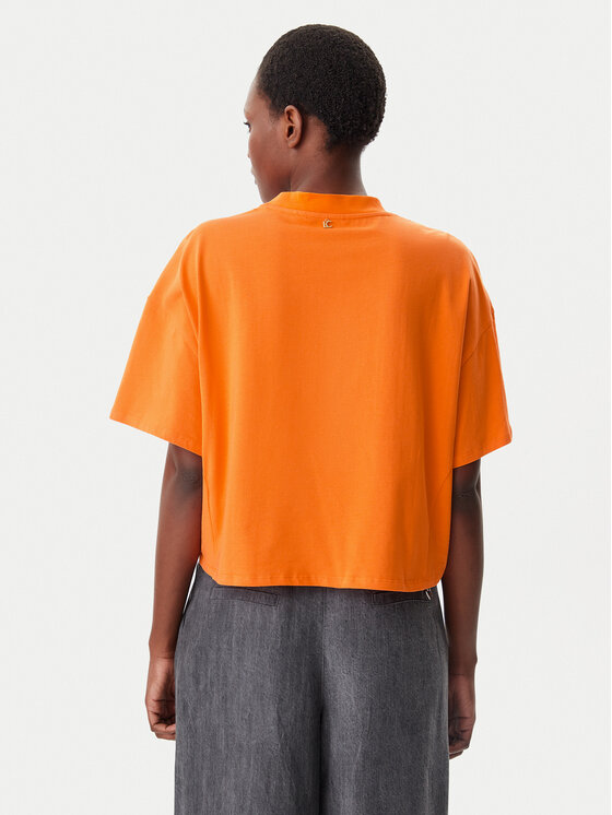 LOLA CASADEMUNT LOLA CASADEMUNT T-Shirt LS2515054 Pomarańczowy Relaxed Fit