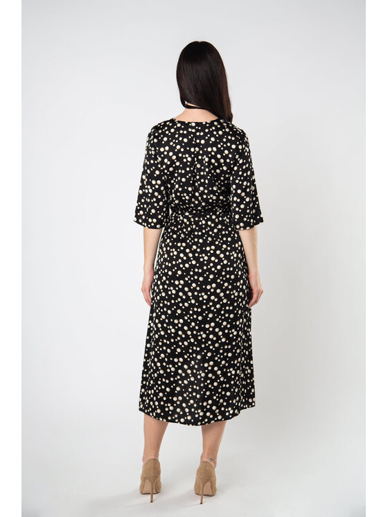 QUIOSQUE QUIOSQUE Každodenné šaty KELLY DRESS Čierna Regular Fit