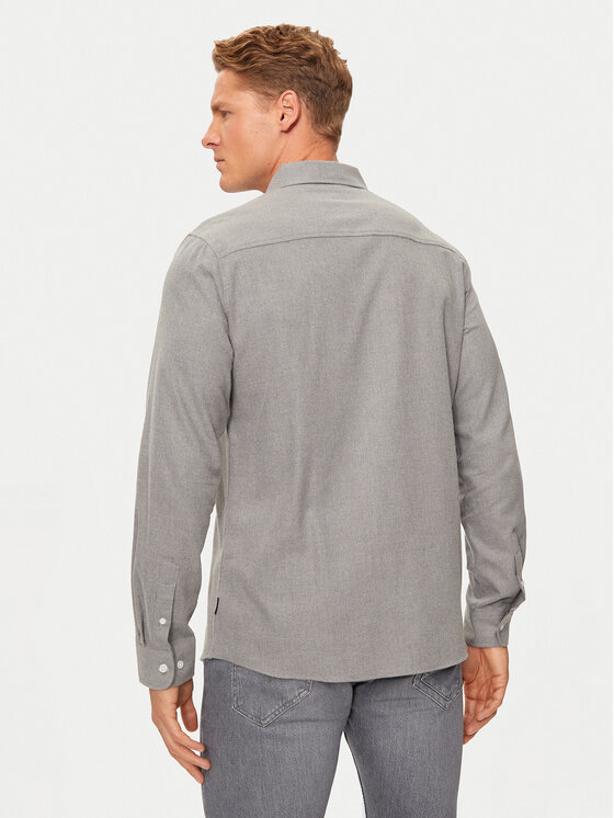 INDICODE INDICODE Košile Darian 25-354 Šedá Regular Fit