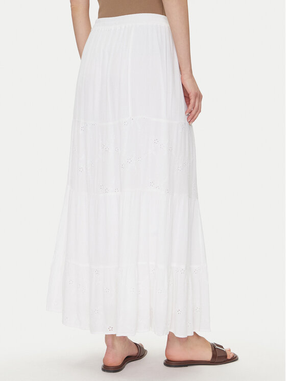 ONLY ONLY Maxi sukňa Chaira 15346834 Biela Regular Fit