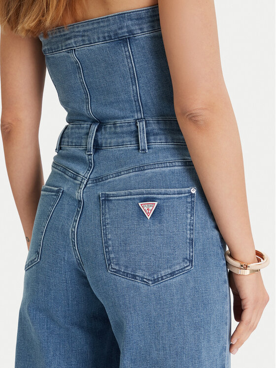 Guess Guess Salopetă W5BD1F D4LU0 Albastru Regular Fit