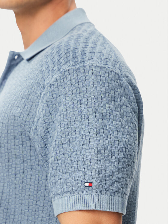 Tommy Hilfiger Tommy Hilfiger Polo majica MW0MW43246 Modra Regular Fit