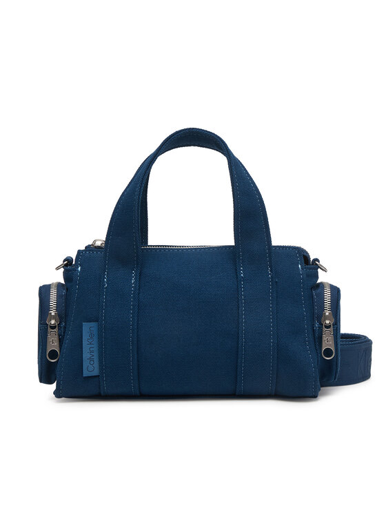Calvin Klein Calvin Klein Geantă Webbing Strap Canvas Pocket Bag LV04F3464G Albastru