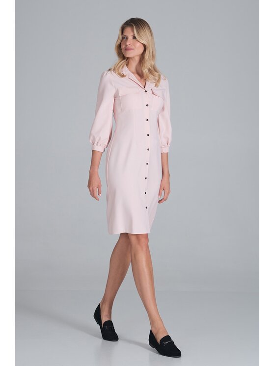 FIGL FIGLFIGL Vestito M849 Rosa Regular Fit