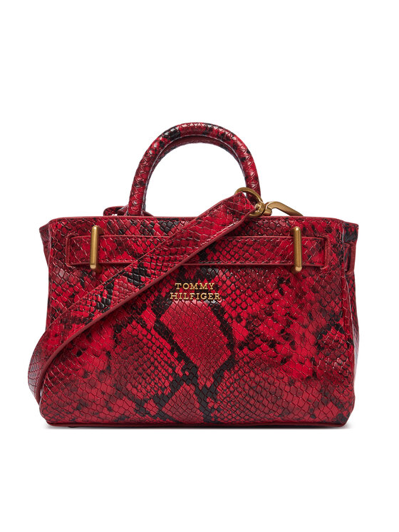 Tommy Hilfiger Tommy Hilfiger Τσάντα American Icon Micro Tote Snake AW0AW18820 Κόκκινο