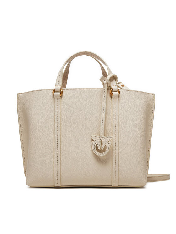 PINKO Pinko Handtasche Carrie Shopper Classic PE 24 PLTT 102833 A1LF Écru