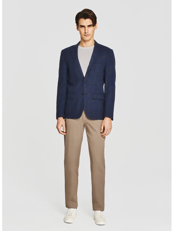 Pako Lorente Pako Lorente Marynarka P26SP-3X-020 Granatowy Slim Fit
