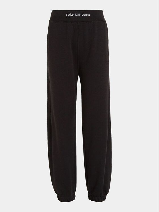 Calvin Klein Jeans Calvin Klein Jeans Pantaloni trening Intrasia Logo IB0IB02081 Negru Regular Fit