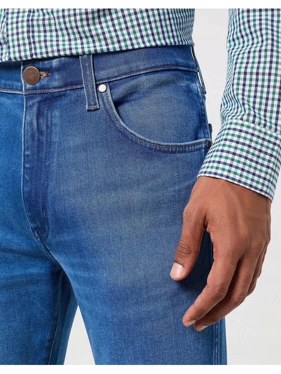 Wrangler Wrangler Jeansy Larston Niebieski Slim Fit