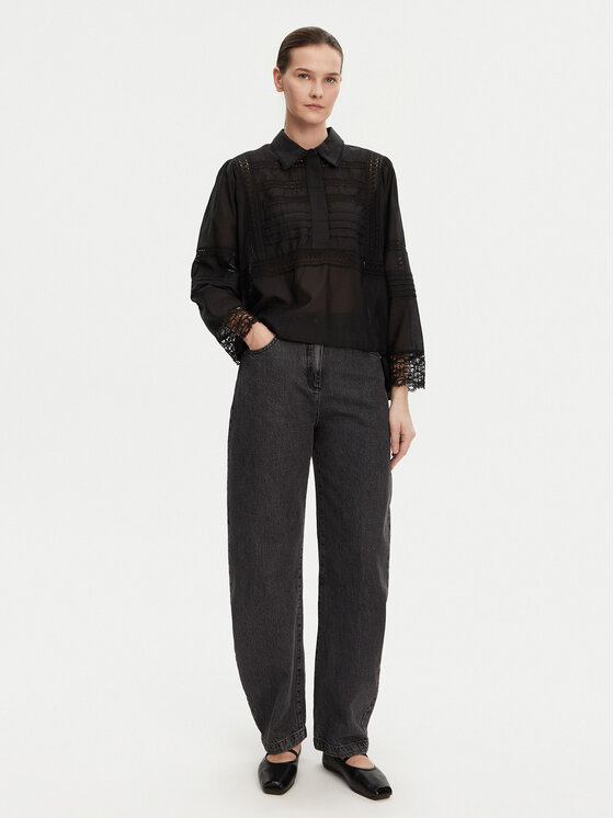 Munthe Munthe Camicia Ferdie 251102025128 Nero Regular Fit