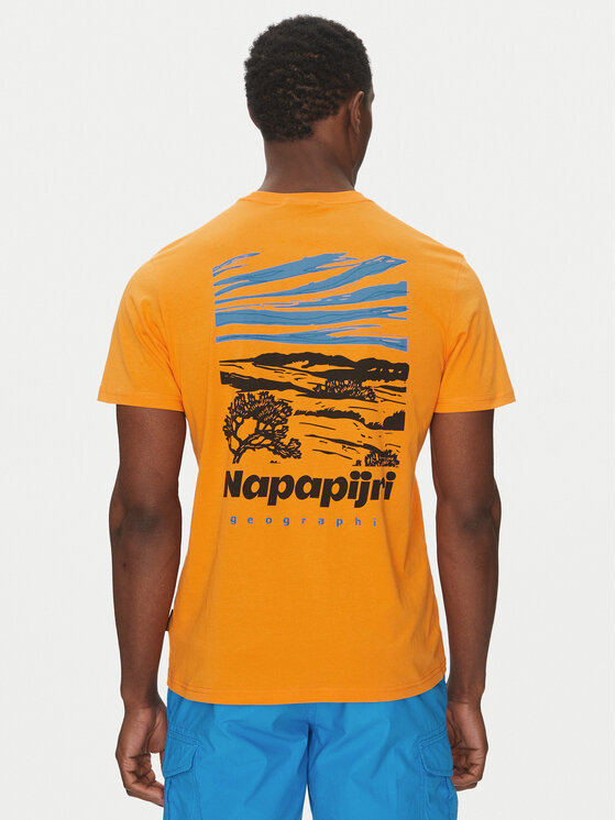 Napapijri Napapijri T-Shirt S-Vignoni NP0A4ILX Pomarańczowy Regular Fit