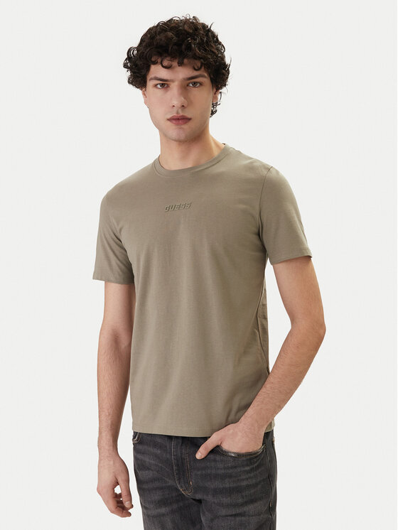 Guess Tricou Z6GI06 K2847 Kaki Regular Fit