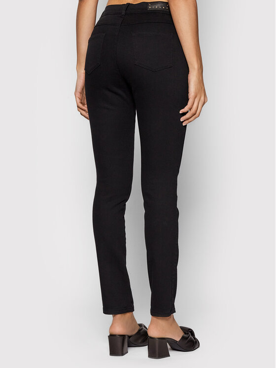 Sisley Sisley Traperice 4ATL57607 Crna Super Skinny Fit