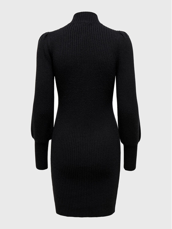 ONLY ONLY Úpletové šaty Katia 15232502 Černá Comfort Fit