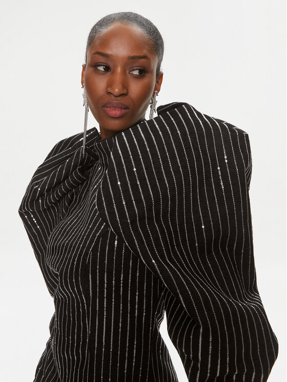 ROTATE ROTATE Kokteilinė suknelė 112027100 Juoda Slim Fit