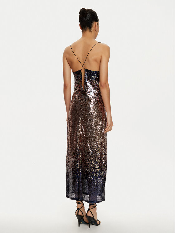 ONLY ONLY Sukienka koktajlowa Lola 15334031 Brązowy Regular Fit