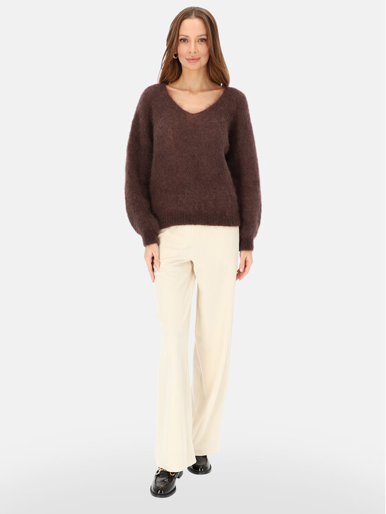 L’AF L’AF Sweter Della Brązowy Regular Fit