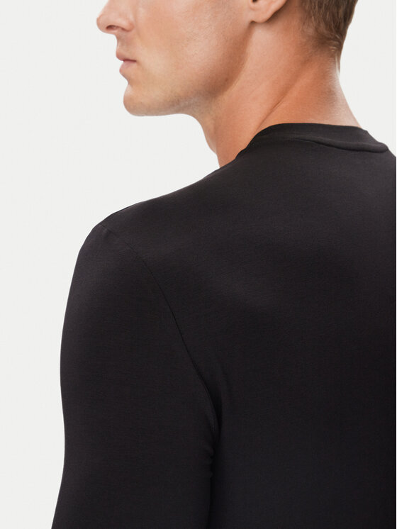 EA7 Emporio Armani EA7 Emporio Armani Longsleeve 7M002417 AF10373 MC001 Czarny Slim Fit