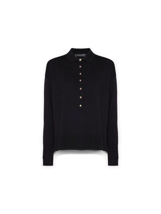 Elena Mirò Elena Mirò Cardigan M455Z000585N033 Nero Regular Fit