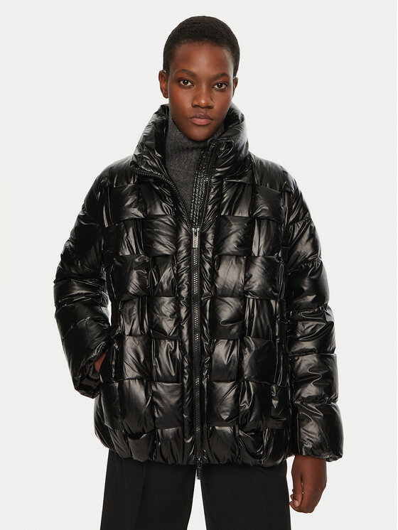 ViCOLO ViCOLO Žieminė striukė TS0021 Juoda Regular Fit