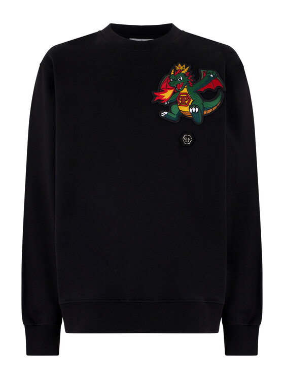 PHILIPP PLEIN PHILIPP PLEIN Felpa 31375 Nero Regular Fit