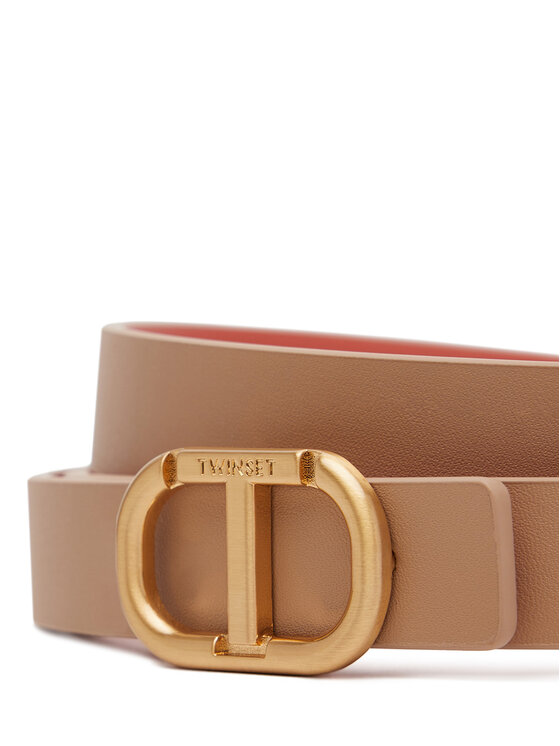 TWINSET TWINSET Pasek Damski 251TA4381 Beżowy