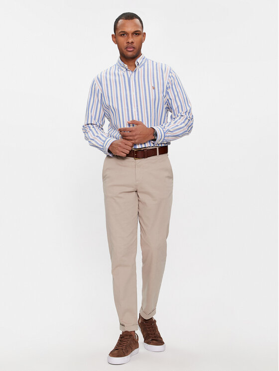 Polo Ralph Lauren Polo Ralph Lauren Srajca 710928920003 Modra Custom Fit