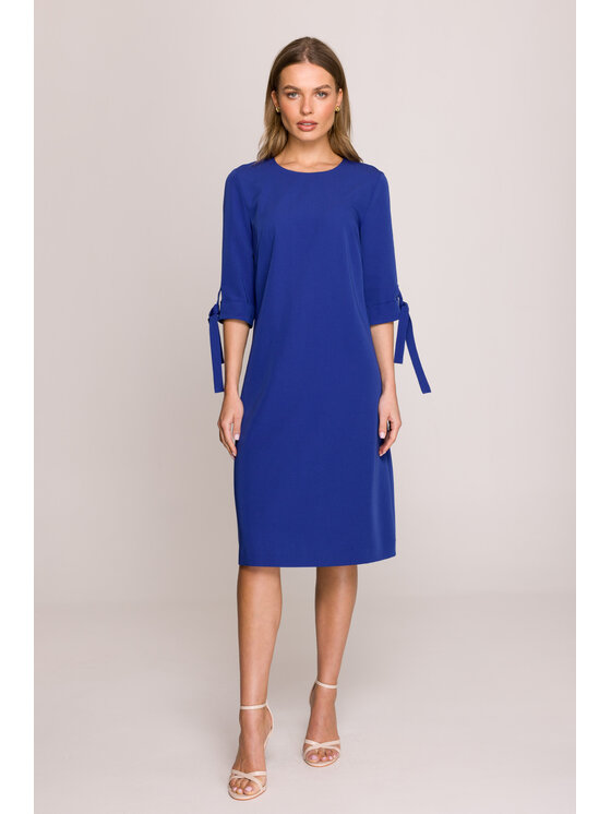 Stylove Stylove Večerní šaty S393 Modrá Premium Fit