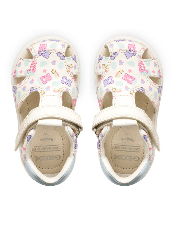 Geox Geox Basutės B Sandal Zapito Girl B556FB 05404 C0270 Balta