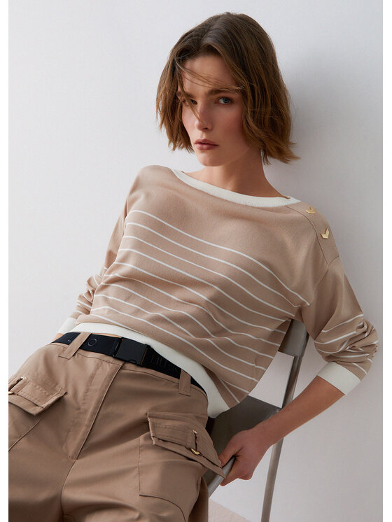 Liu Jo Liu Jo Maglione TA6213MS55NC3889 Beige Regular Fit