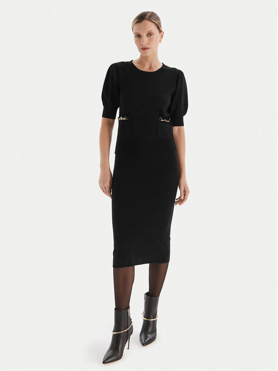 Fracomina Fracomina Pulover FR25WT7019K55601 Črna Slim Fit