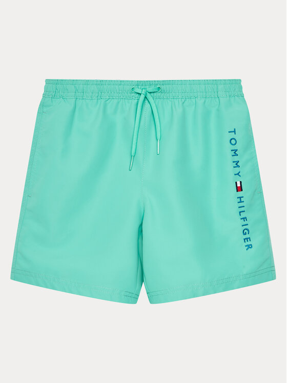 Tommy Hilfiger Pantaloni scurți pentru înot UB0UB00487 Verde Regular Fit