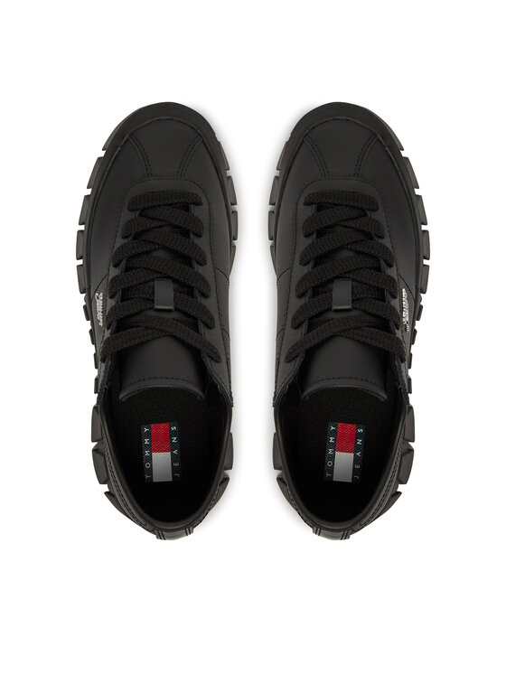 Tommy Jeans Tommy Jeans Superge Tjw Platform Sneaker Leather Lc EN0EN03165 Črna