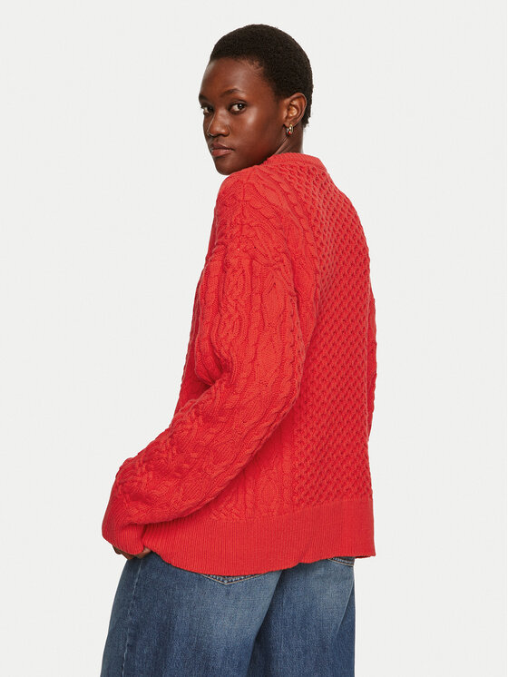 STAUD STAUD Sweater Tracy R24P3117CA Piros Oversize