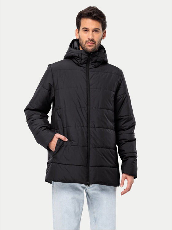 Jack Wolfskin Dūnu jaka Deutzer 1207451 Melns Regular Fit