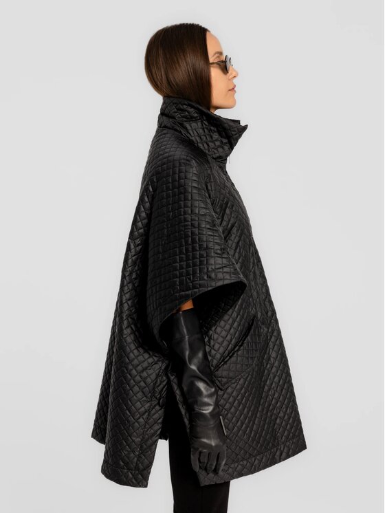 MANDRAGORA MANDRAGORA Poncho Lace Nero Standard Fit