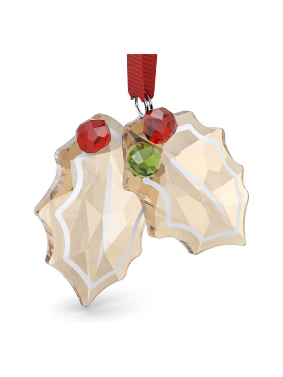 Swarovski Swarovski Ozdoba Holiday Cheers Piernikowy liście ostrokrzewu 5656277 Brązowy