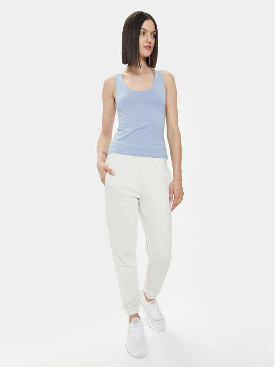 4F 4F Top 4FWSS24TSLEF041 Albastru celest Slim Fit