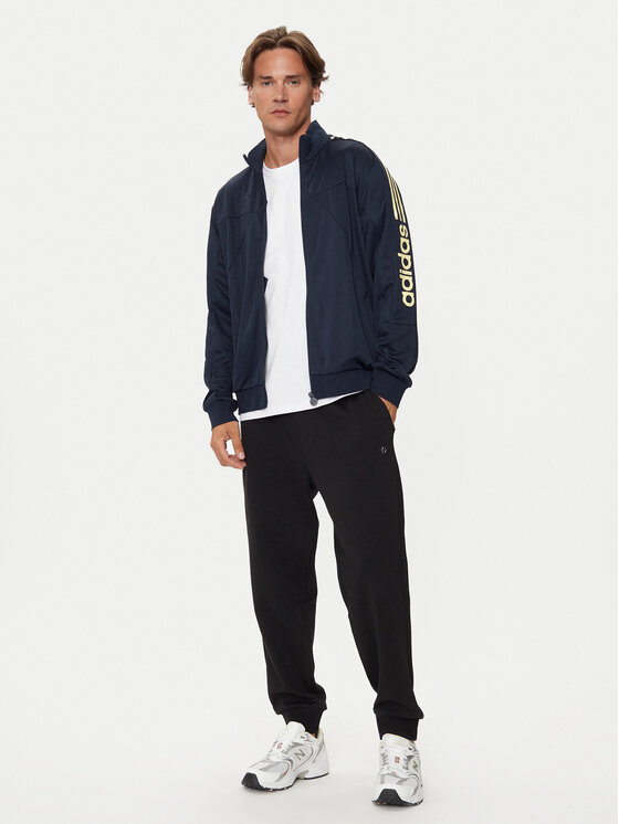 adidas adidas Majica dugih rukava Tiro Wordmark IW5995 Tamnoplava Regular Fit